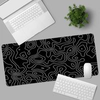 Grand tapis de souris noir et blanc pour ordinateur portable,accessoires de jeu,tapis de souris,tapis - KL000003-XL-800x300x3mm[B]