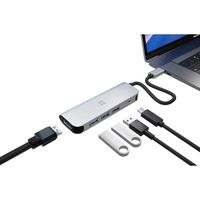 XtremeMac Station d'accueil USB-C, Adaptateur Type C Hub 5-en-1 pour MacBook, et Autres Ordinateurs Portables USB-C - 5 Ports