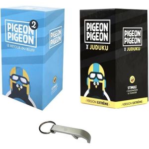 JEU SOCIÉTÉ - PLATEAU Lot 2 Jeux en Français Pigeon Pigeon 2 + Version E