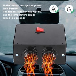 CHAUFFAGE VÉHICULE Chauffage de voiture dégivreur de dégivreur portatif antibuée ventilateur muet chauffage rapide 600W (12V)-OHL