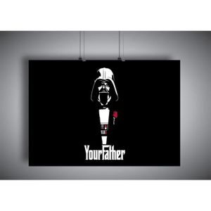 AFFICHE - POSTER Poster Dark VAdor Gentleman Version Star Wars wall art - A4 (21x29,7cm)