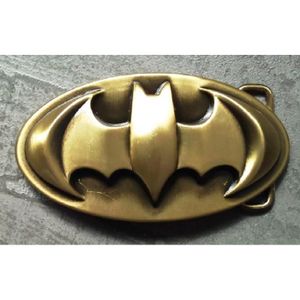 Neuf Western Costume Noir Batman super héros homme métal boucle de ceinture en cuir cadeau 