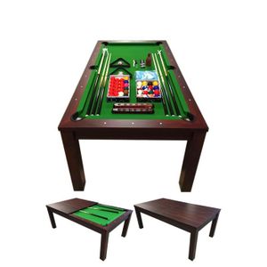 BILLARD BILLARD AMERICAIN 7FT Snooker table de billard mod.Green Star PLAN COUVERTURE Mesure 188 x 96 cm - NEUF Verte