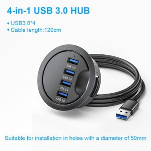 HUB Batterie ordinateur portable,HUB USB à monter dans