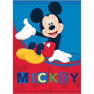 CTI 043676 Mickey Faces Fleece Blanket 110 x 140 cm Polyester White 