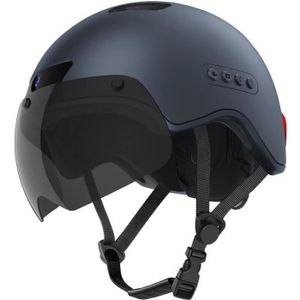 CASQUE DE VÉLO Casque intelligent d'appel Bluetooth, avec caméra enregistreur de conduite intégrée HD , visière amovible, clignotant arrière