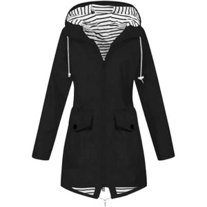 Manteau imperméable femme grande taille best sale