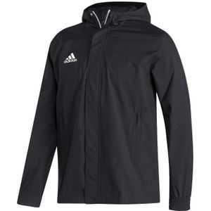 COUPE-VENT DE SPORT Veste de pluie Adidas pour Hommes - Noir/Blanc - Coupe standard - Résistant à l'eau - Nylon