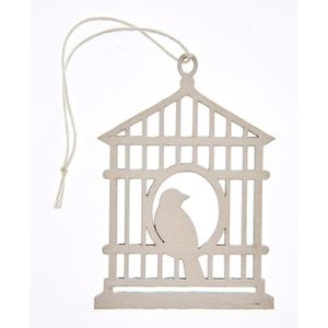 Cage A Oiseaux Blanche
