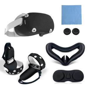 KIT RÉALITÉ VIRTUELLE Accessoires de coque en silicone VR pour Oculus Qu