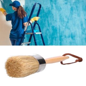 Manche en Bois Rond Poil Craie peinture à l'huile Peinture Cire Brosse Outils 20-50 mm Manche en Bois Rond Poil Craie peinture à l'huile Peinture Cire Brosse Outils 20-50 mm