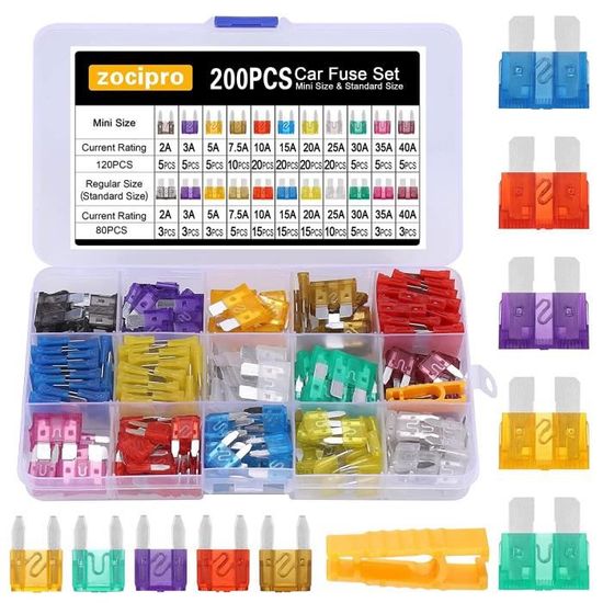 165 Pcs Fusible Voiture, 108 Mini Fusibles Pour Auto 57 Moyenne 165 Pcs Fusible Voiture, 108 Mini Fusibles Pour Auto 57 Moyenne