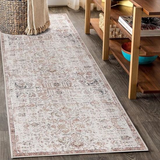 Tapis De Bain Antidérapant En Mousse - Motif Pierres, Demi-cercle 65 Cm, Perméable, Lavable - 11