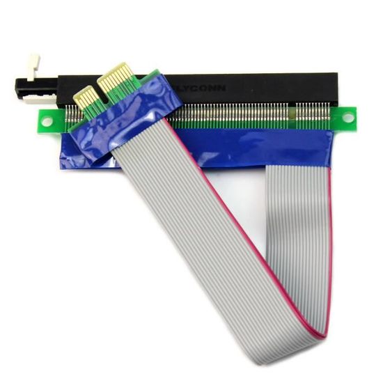 NAPPE INTÉGRATION  PCI-E Express 1X Vers 16X Adaptateur Riser Card Câ
