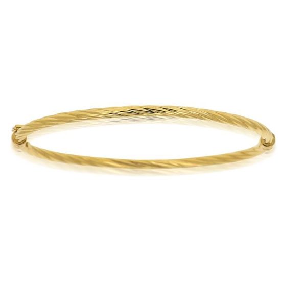 Bracelet Imposant Jonc Rigide Ouvert Or Doré Bijoux Femme Métallique