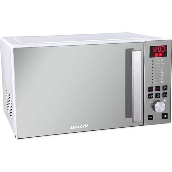Four micro-ondes grill Brandt GE2626W - Blanc - 26L - Autoprogramme et décongélation rapide