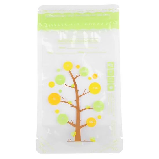 50 Sacs De Conservation Lait Maternel - 250ml - Pré-stérilisés - Double Fermeture Étanche