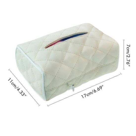 Boîte À Mouchoirs Rectangulaire En Simili Cuir Pour La Maison, La