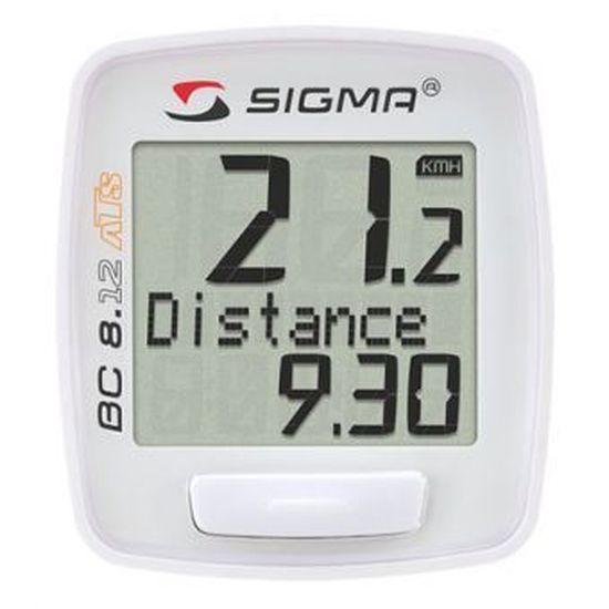 Compteur vélo Sigma BC 8.12 ATS (sans fil) - Cdiscount Sport