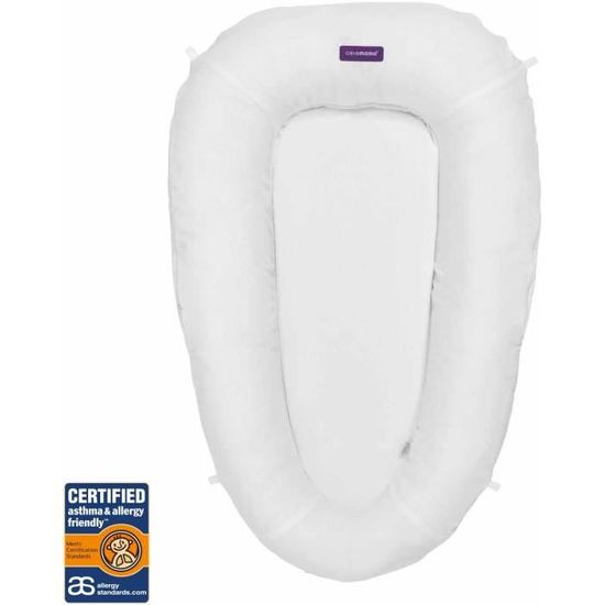Clevamama ClevaFoam Kinderkussen, Astma & Allergie Gecertificeerd Voorkom Flat Head Syndroom Ademend Voor 0 Tot 6 Maanden Wit 20 X 30 Cm 751356490