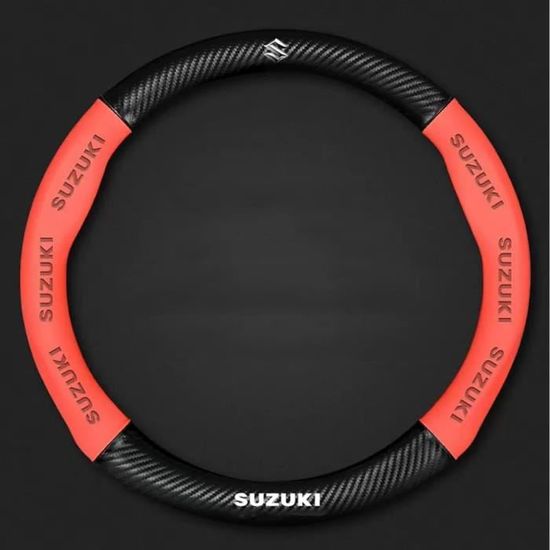 Housse De Volant En Cuir Pour Suzuki Vitara 2018-2024 - Forme O, Antidérapante, Protection Noire