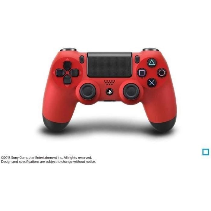 Manette PS4 DualShock V1 Rouge PlayStation Officiel Cdiscount