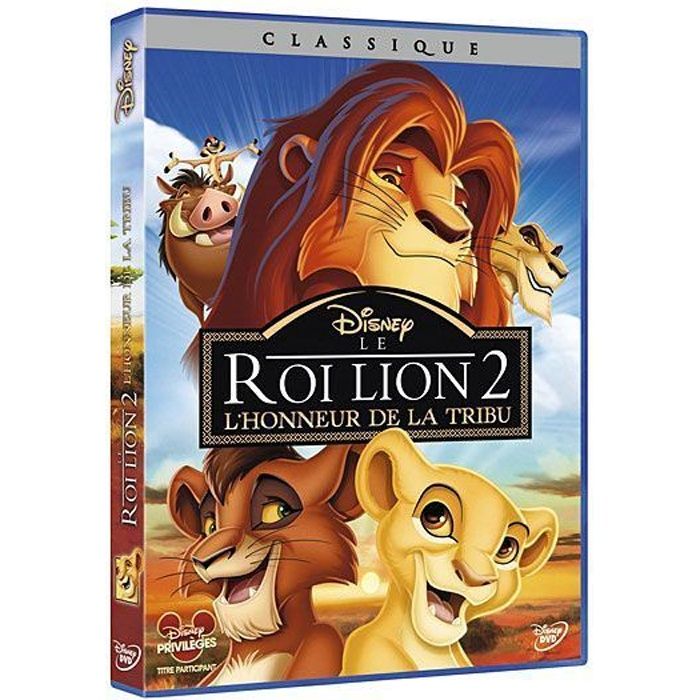 DVD Le roi lion 2 : l'honneur de la tribu