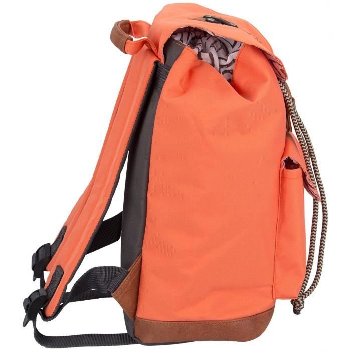 ABBEY Sac à dos du quotidien - Polyester 300T - Poignée sur le dessus - Dim : 20 x 13 x 29 cm - Rouge Corail