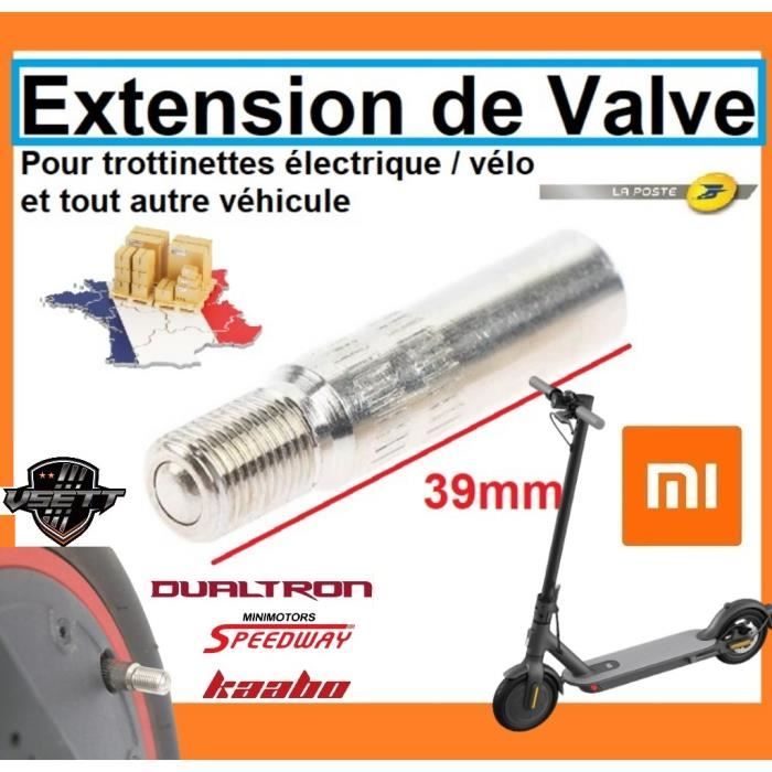 Extension de Valve de Gonflage chambre à air Pneu de trottinette electrique Xiaomi M365 pro 1s essential dualtron kaabo vsett buse g