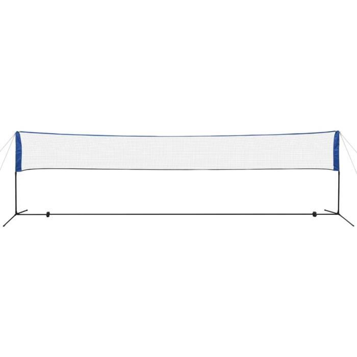 KAI Filet de badminton avec volants 600 x 155 cm