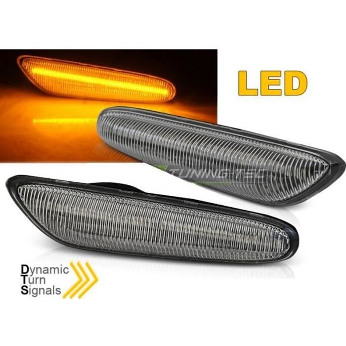 Paire Clignotant Repetiteur BMW Serie 3 E90 Berline 2005-2011 Chrome Led Dyn