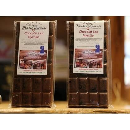 Chocolat de Savoie au lait myrtille