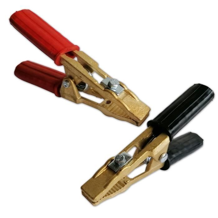 KIT 2 PINCES DE BATTERIE OU DE DEMARRAGE 300 A EN LAITON