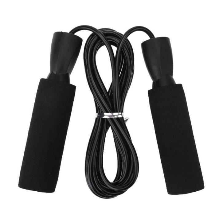 3 couleurs 3 M portant corde à sauter corde vitesse Fitness aérobique sautant équipement d'exercice - Modèle: Black - HSJSTSA06738