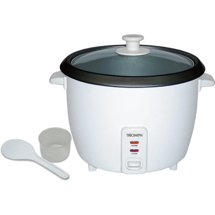 Triomph ETF1408 Cuiseur à Riz 700 W Plastique Blanc 27 x 28 x 22,5 cm 1,8 L