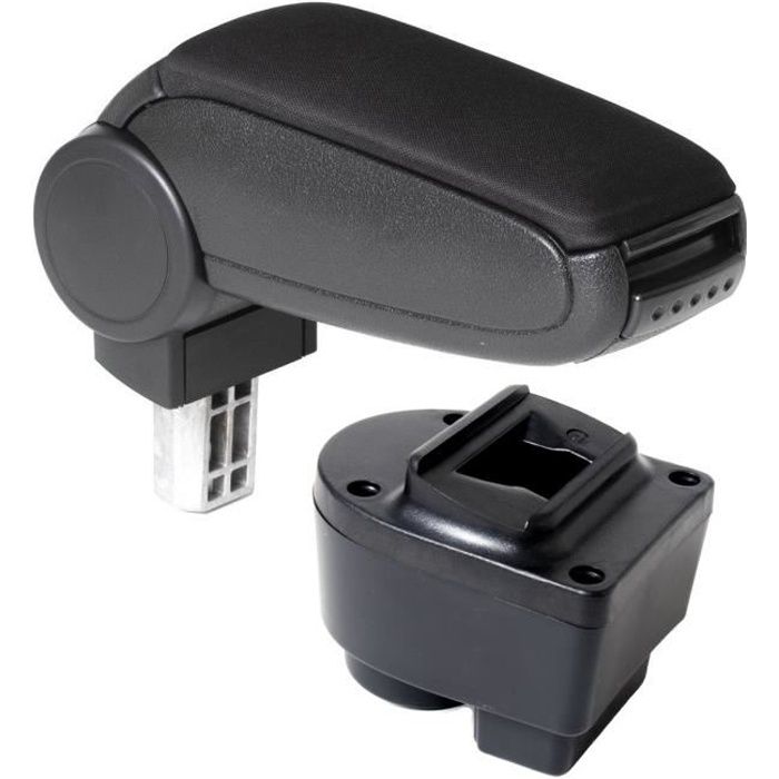 Cargoods Accoudoir central - avec compartiment de rangement - tissu noir - Opel Corsa C et Combo C