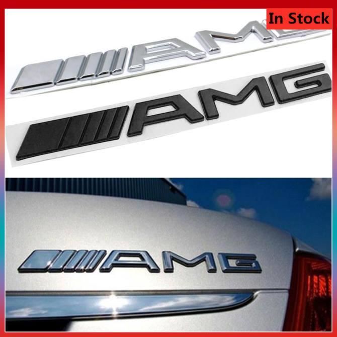 AMG Lettres Carbon Arrière Corps Décalque d'autocollant Emblem Badge Décoration pour Benz