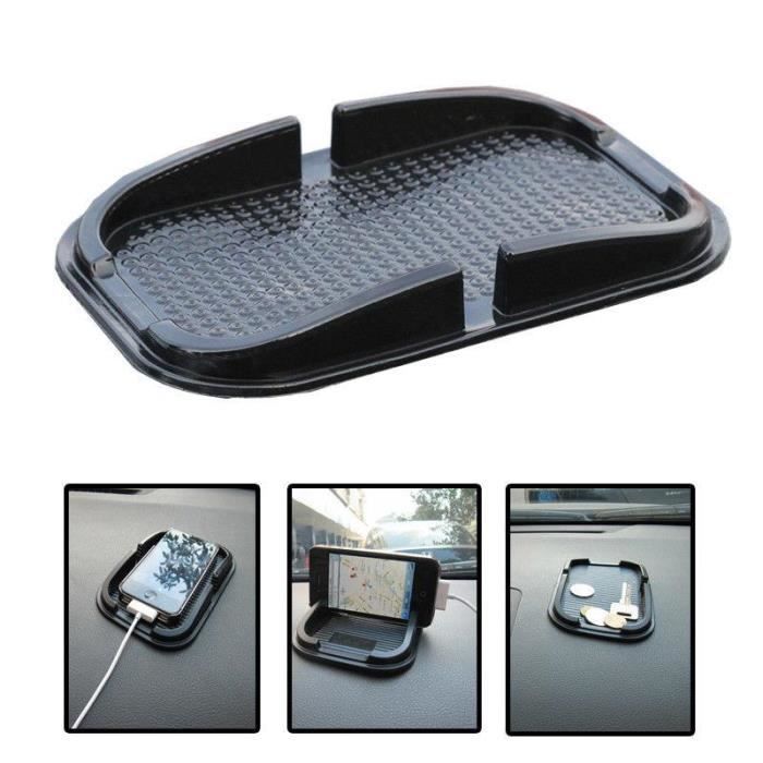 Tapis voiture,support de téléphone portable pour voiture,antidérapant,noir,pour tableau de bord - Type BLACK