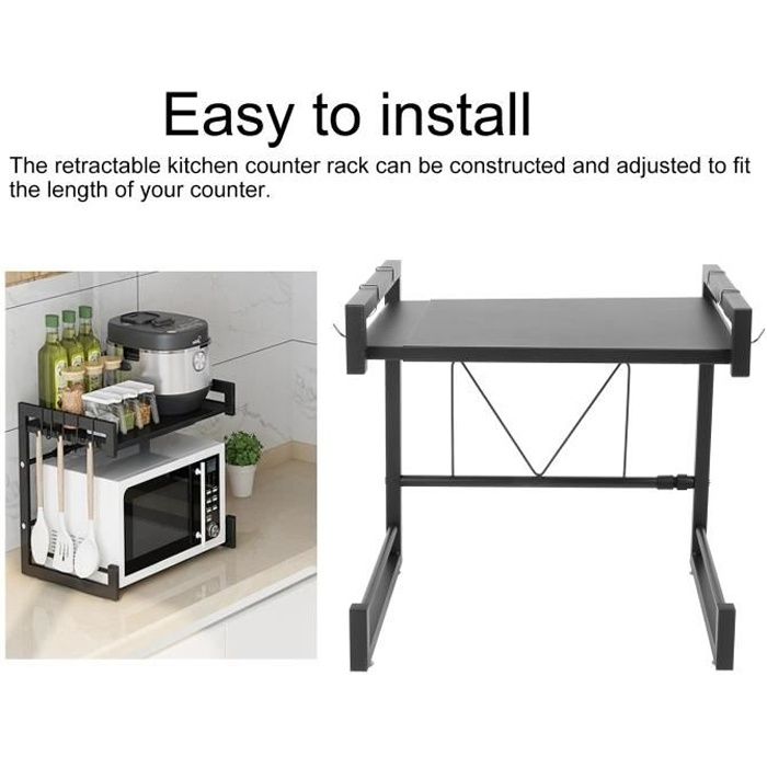 Meuble Shelf Support télescopique Multifonction-Cuisine-étagère pour Four à Micro-Ondes -FR STOCK