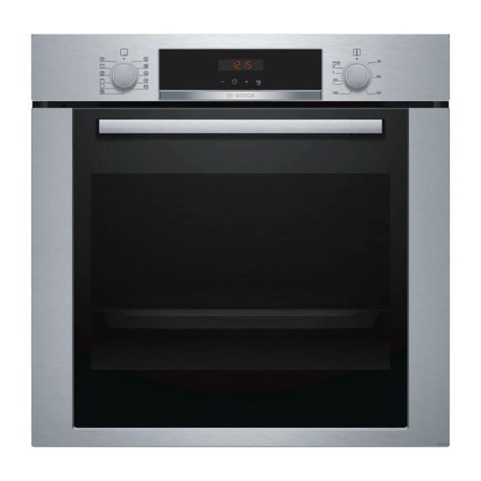 BOSCH Four Encastrable Pyrolyse Inox 71L Multifonction 54,8