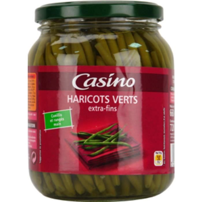 LECOFRUIT (GI) Haricots verts extra-fins - Rangés à la main - 72 cl - 345 g