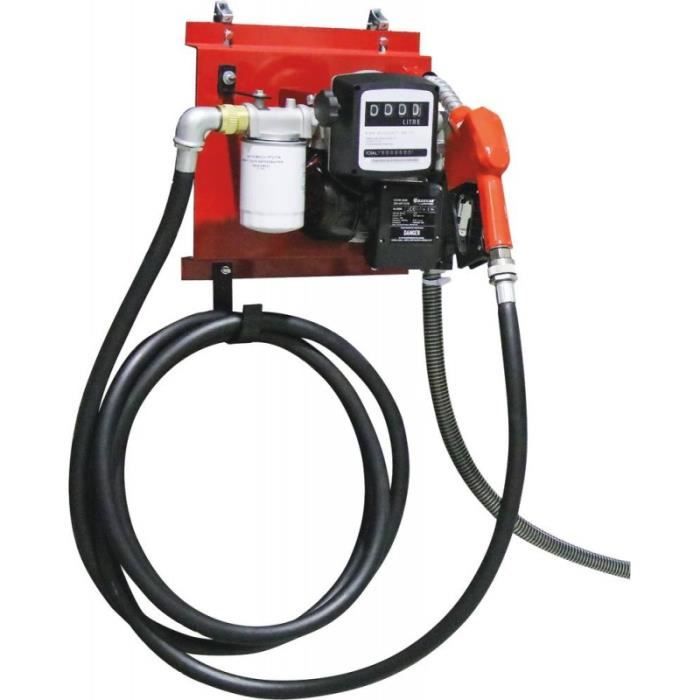 Station gasoil 230V 60L/min avec filtre, pistolet et compteur