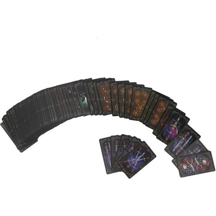 EJ.life Cartes de tarot Cartes de Divination du Tarot Jeu de Société Interactif Cartes à Jouer en Papier d'Impression en