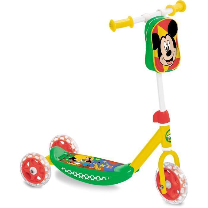 MICKEY - Trottinette enfant 3 Roues + Sac - Disney - Enfant - Garçon - A partir de 3 ans