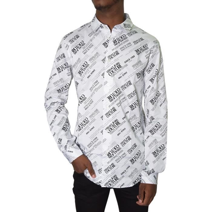 Chemise Versace Jeans Couture blanc - 71GAL2S2 - 71UP201SLIM PRINT WARRANTY