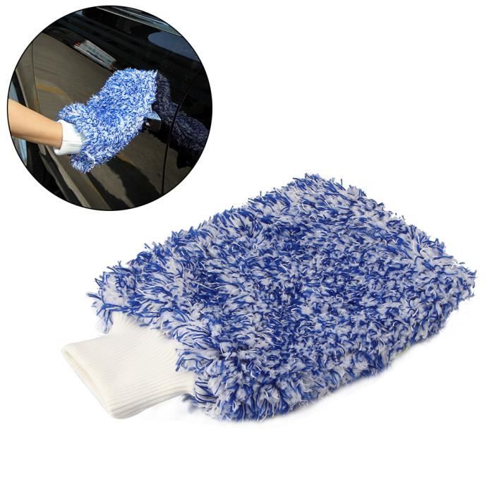 Voiture Gant de Lavage Mitt Microfibre Kit d'Outil de Lavage pour Voiture Gant de nettoyage pour voiture