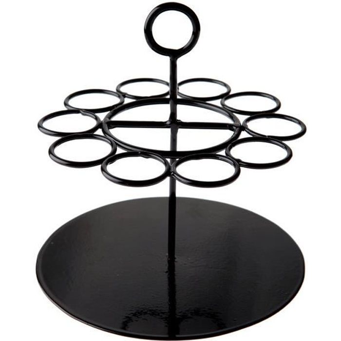 Présentoir éprouvettes dragées rond noir