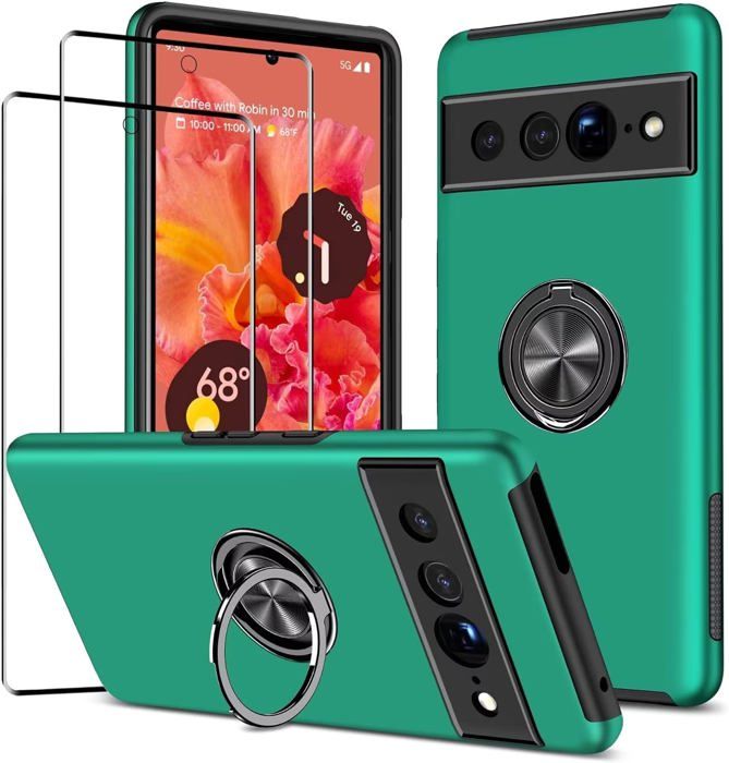 Coque Magnétique MagSafe Pour Google Pixel 9 Pro - Housse Robuste Antichoc TPU Mat Translucide Noir