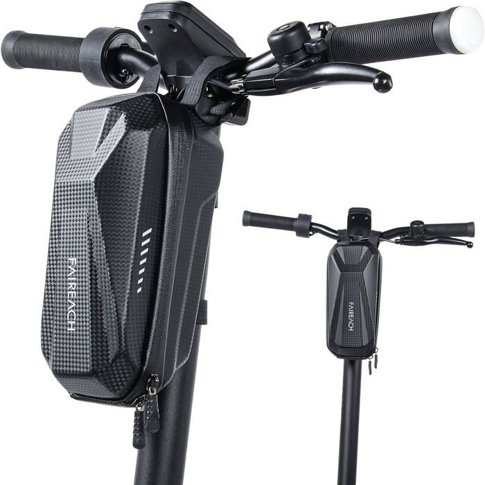 Domybest Sac Trotinette Électrique 4L Sacoche De Guidon En EVA étanche Pour Scooter électrique Sac De Rangement De Grande Capacité Pour Scooter électrique, Vélo Pliant