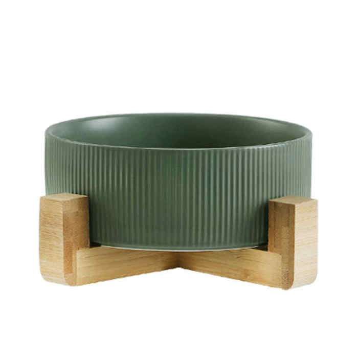 Comparer les prix de Gamelles en céramique pour chien avec support en bois, résistantes et pratiques pour l'eau et la nourriture